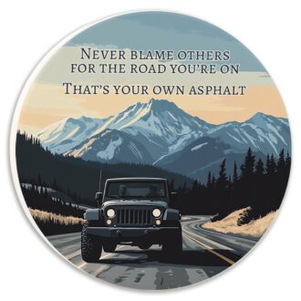 Tipsy Car Coaster - Never Blame Others