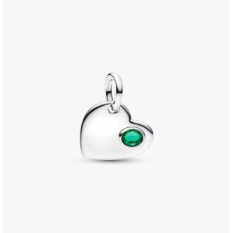 Pandora Engravable Heart May Birthstone Charm