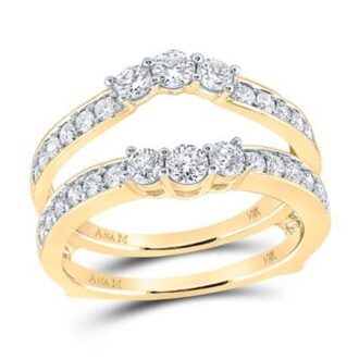 1.5 CTW Round Diamond Enhancer Ring 14K Yellow Gold