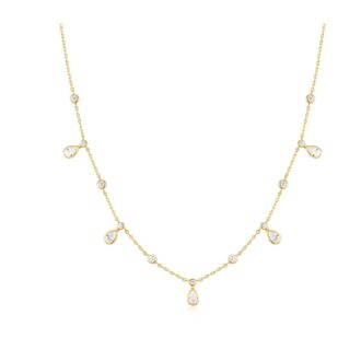 Ania Haie Gold-Plated Round & Teardrop Station Necklace