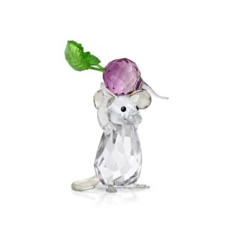 Swarovski Idyllia Mouse & Radish Crystal Figurine