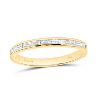 Baguette Diamond Fashion Band 1/4ctw in 14k Yellow Gold