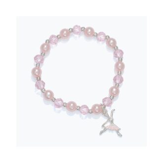 Little Love Pink Ballerina Stretch Bracelet