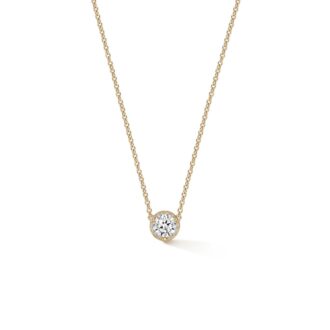 Hearts on Fire Timeless Hidden Halo Pendant 18k Yellow Gold