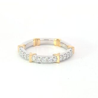 Hearts on Fire Copley Eternity Ring 18k Two-Tone Gold .88ctw
