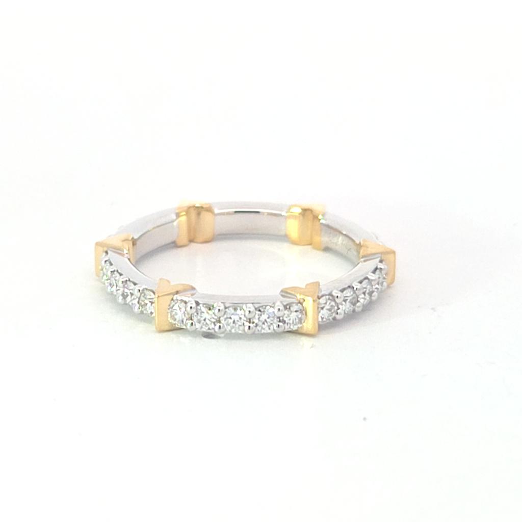 Hearts on Fire Copley Eternity Ring 18k Two-Tone Gold .88ctw