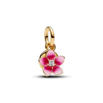 Pandora Disney Moana Plumeria 14K Gold Plated Dangle Charm
