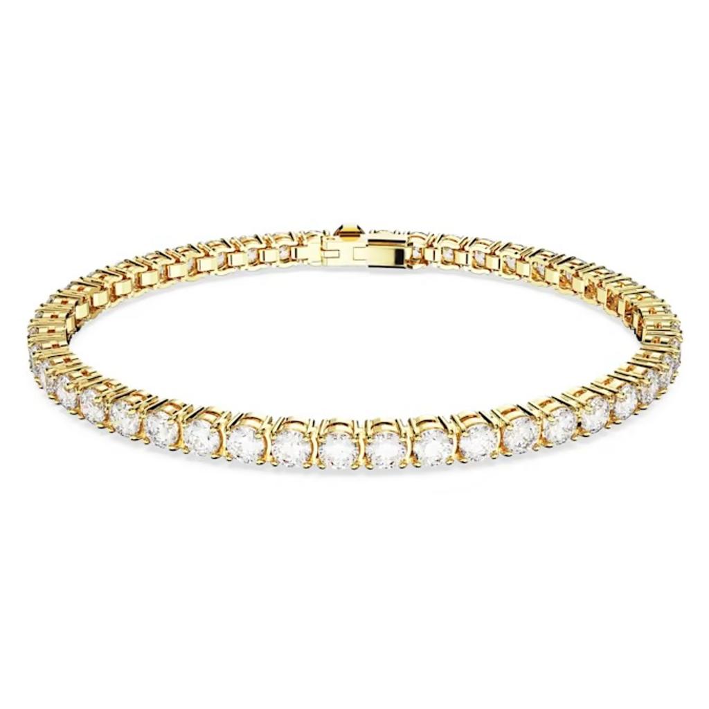 Swarovski Yellow Round Crystal Tennis Bracelet