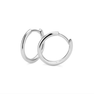Sterling Silver 2mm x 20mm Hoop Earrings