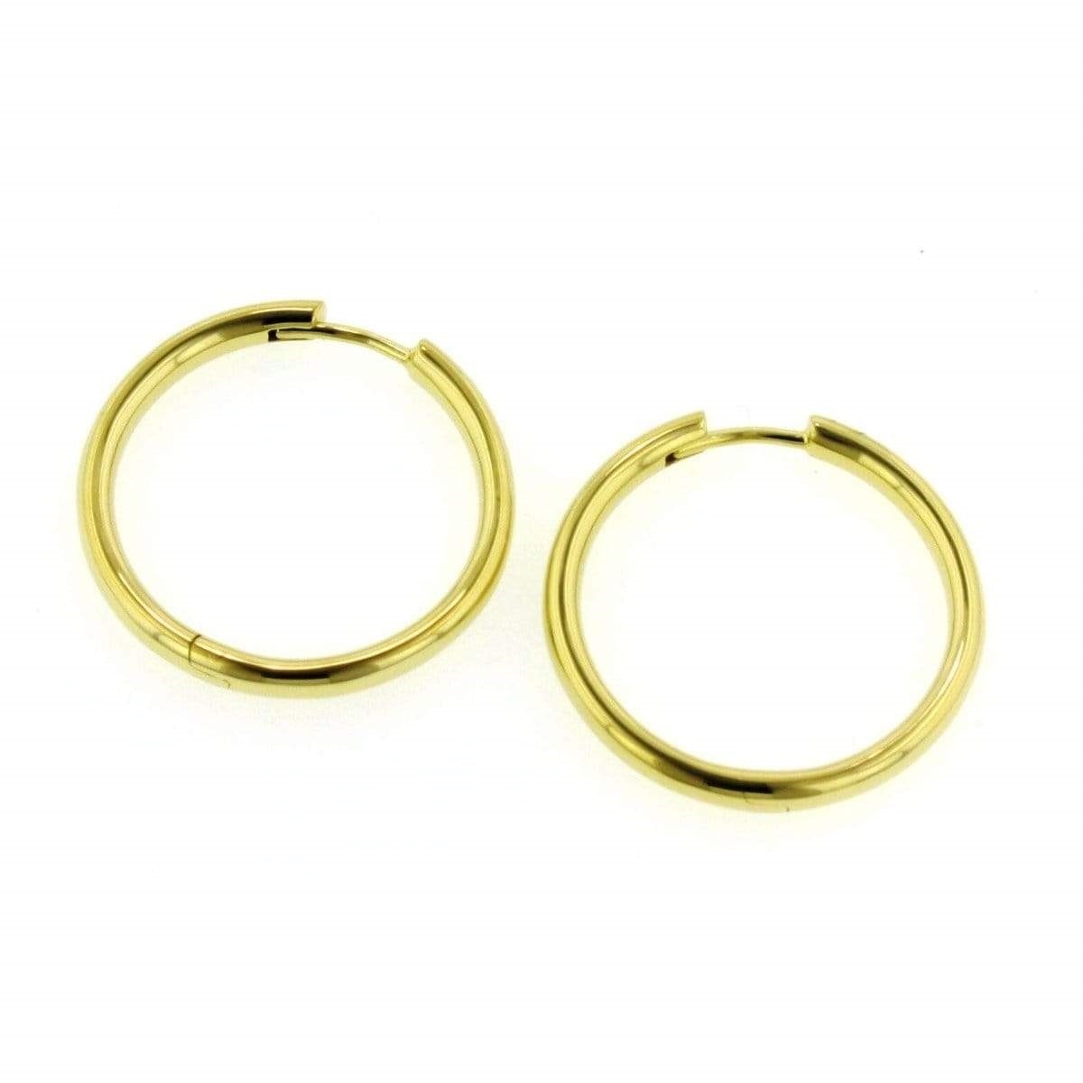 Breuning Hoop Earrings in Gold-Plated Sterling Silver
