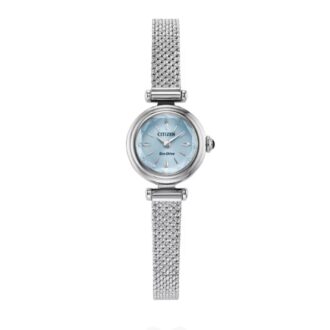 Citizen Ladies Dress Watch, Faceted Crystal Blue Dial