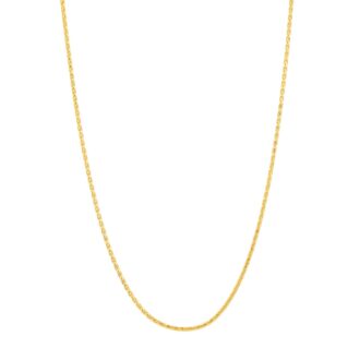 Wheat Chain 24" Length in 14k Yellow Gold
