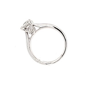 True Reflections Solitaire Engagement Ring with 1/2ct Princess Cut Diamond in 14k White Gold