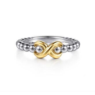 Gabriel Bujukan Infinity Bead Ring in 14k Gold & Silver