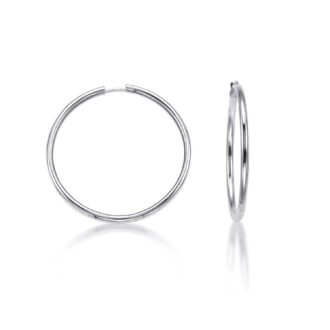 Breuning Hoop Earrings in Sterling Silver