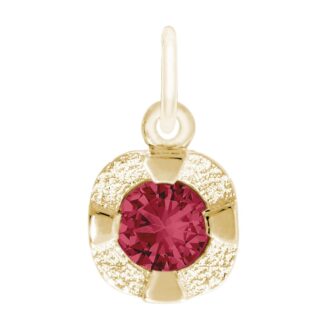 Rembrandt January Garnet Petite Charm Necklace