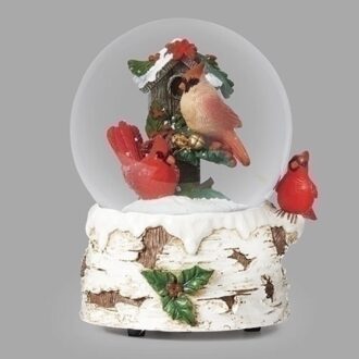 5.5" Musical Cardinal Snow Globe (Let It Snow)