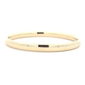 6mm Yellow Gold-Plated Bangle Bracelet